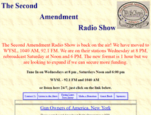 Tablet Screenshot of 2ndamendmentshow.com